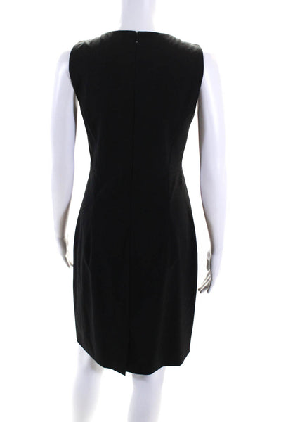 Theory Womens Sleeveless Betty 2B Edition Sheath Dress Black Wool Size 4