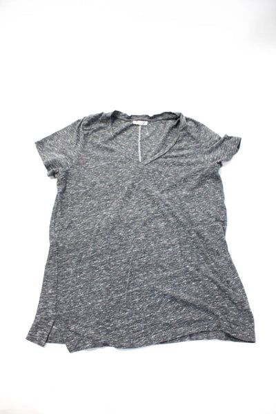 Sundry Chaser LA Womens Cotton V-Neck Short Sleeve Shirts Gray Size 3 M Lot 2