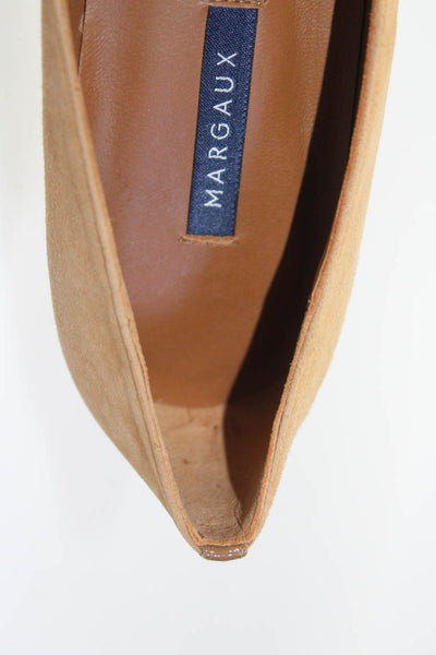 Margaux Womens Slip On Round Toe Classic Ballet Flats Cacao Suede Size 41AA