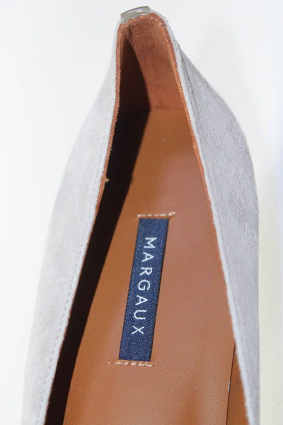 Margaux Womens Slip On Round Toe Classic Ballet Flats Flint Suede Size 41B