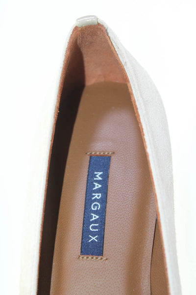 Margaux Womens Slip On Round Toe Classic Ballet Flats Natural Suede Size 39.5N