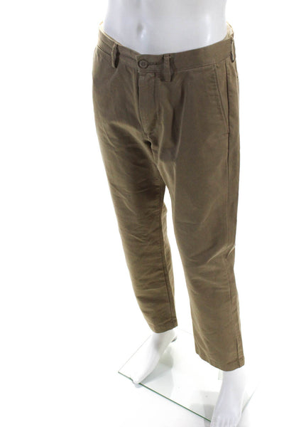 J Crew Mens Urban Slim Broken In Khaki Pants Beige Cotton Size 31X30