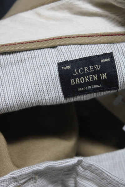 J Crew Mens Urban Slim Broken In Khaki Pants Beige Cotton Size 31X30