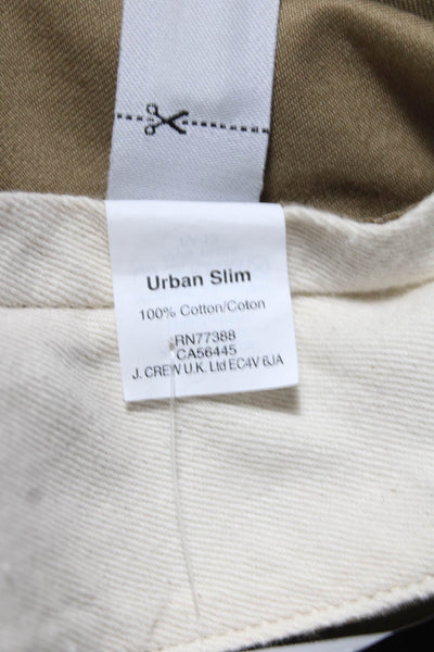 J Crew Mens Urban Slim Broken In Khaki Pants Beige Cotton Size 31X30