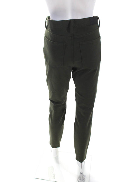 Pistola Womens High Rise Zipper Ankle Skinny Leg Pants Green Size 30