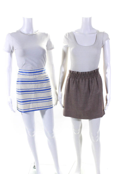 J Crew Womens Straight & A-Line Mini Skirts White Size 6 Lot 2