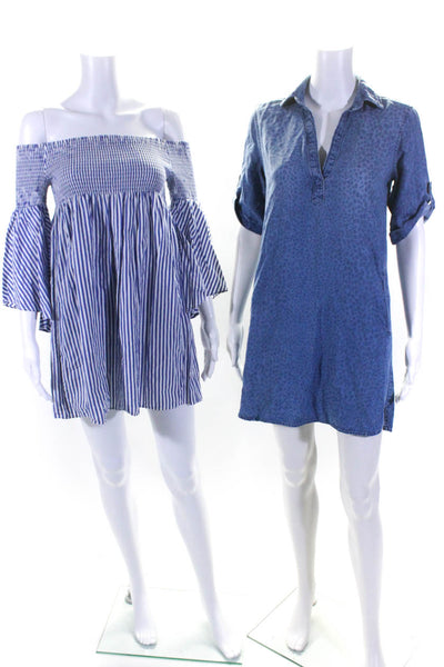 Cloth & Stone Zara Womens Shirt & A-Line Dress Blue Size XS Lot 2