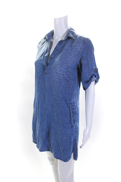 Cloth & Stone Zara Womens Shirt & A-Line Dress Blue Size XS Lot 2