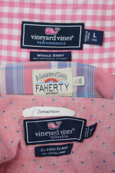 Faherty Brand Vineyard Vines Mens Button Down Shirts Size Large Extra Small Lot