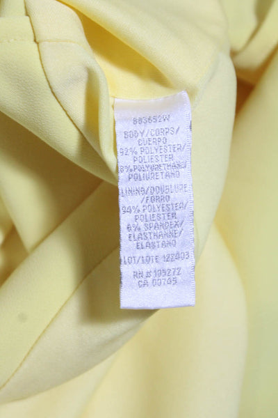 Theia Womens Lemon Ruffle Dress Yellow Size 20W 11002186