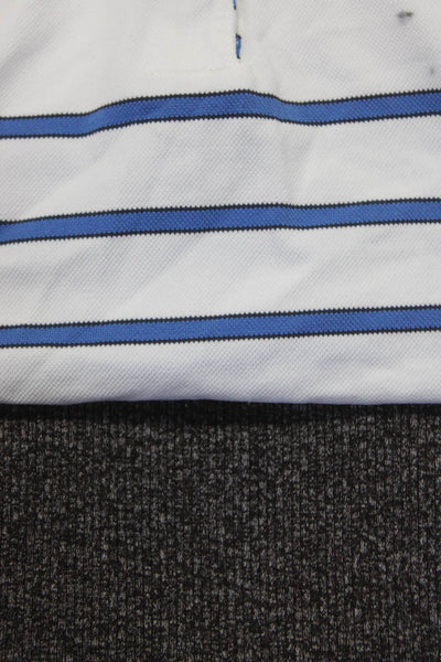 Agolde Chervo Womens Asymmetrical Tank Top Stripe Polo Shirt IT 44 Small Lot 2