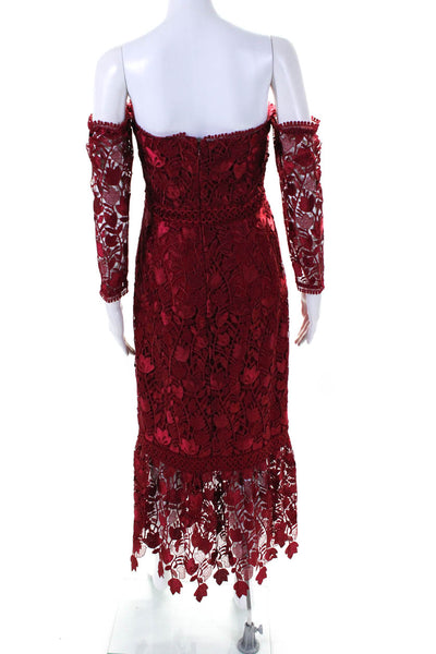 Shoshanna Womens Jolette Dress Red Size 2R 12567370