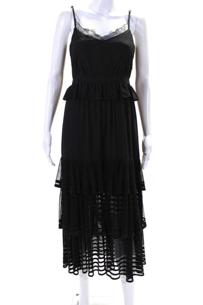 Three Floor Womens Inferno Dress Black Size 2R 12742775