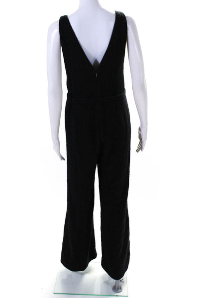 Rebecca Taylor Womens Tweed Jumpsuit Black Size 4R 14383718