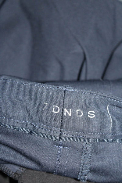 7DNDS Mens Slim Leg Mid Rise Casual Pants Navy Blue Size 38