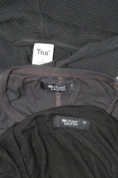 Michael Lauren TNA Womens Tops Sweatshirts Black Size XS S 3 Lot 3