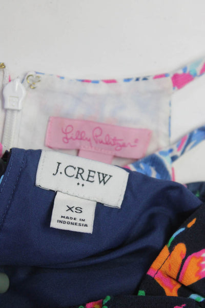 Lilly Pulitzer J Crew Womens Camisole Blouses Pink Multicolor Size 4 XS Lot 2