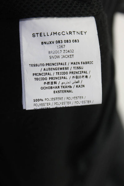 Stella McCartney Kids Boys Colorblock Zip Snap Buttoned Hooded Coat Blue Size 6