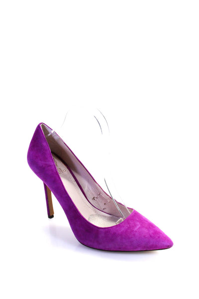Vince Camuto Womens Suede Pointed Toe Pumps Violet Purple Size 9 Medium