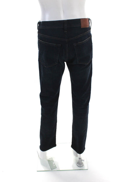 J Crew Jeans Mens 770 Straight Leg Dark Wash Jeans Blue Cotton Size 31X30
