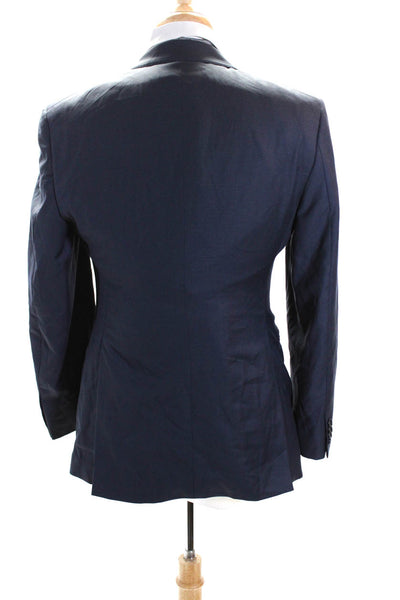 Paul Betenly Mens Two Button Ronaldo Blazer Jacket Blue Wool 40 Regular