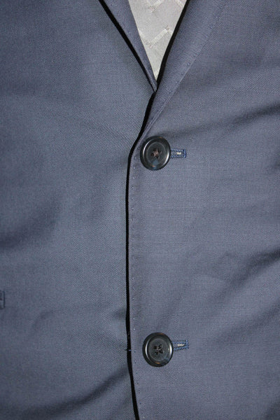 Paul Betenly Mens Two Button Ronaldo Blazer Jacket Blue Wool 40 Regular