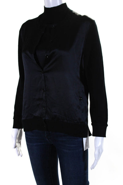 Dorothee Schumacher Womens Button Down Twinset Cardigan Sweater Black Size 3