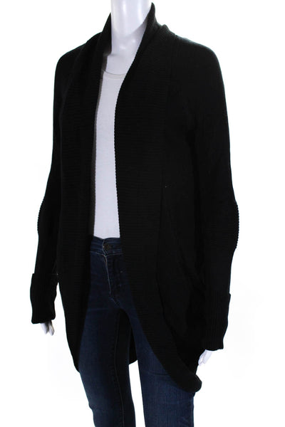 Lululemon Women's Long Sleeves Open Front Cardigan Sweater Black Size 8