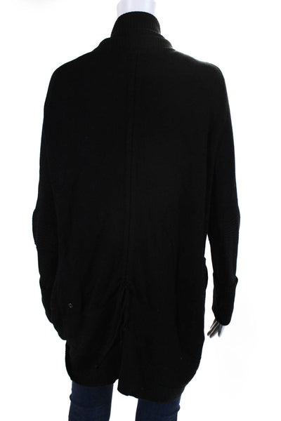 Lululemon Women's Long Sleeves Open Front Cardigan Sweater Black Size 8