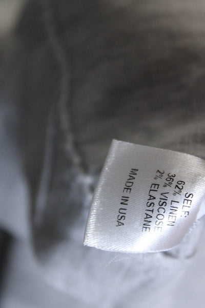 Adeam Women's Hook Closure Pockets Flare Midi Skirt Gray Size 6