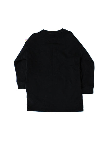 Stella McCartney Kids Childrens Girls Star Fringe Sweater Black Size 6