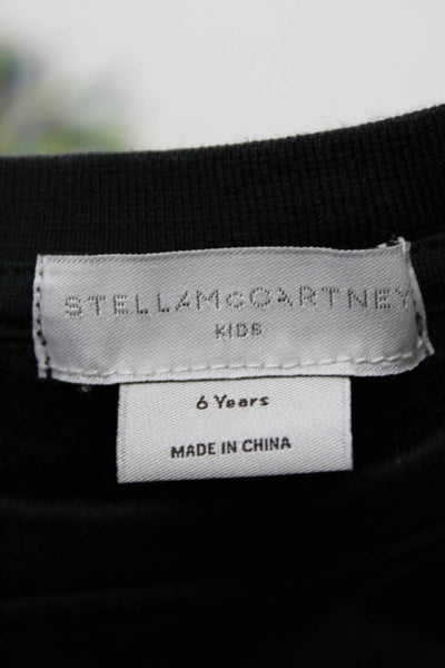 Stella McCartney Kids Childrens Girls Star Fringe Sweater Black Size 6