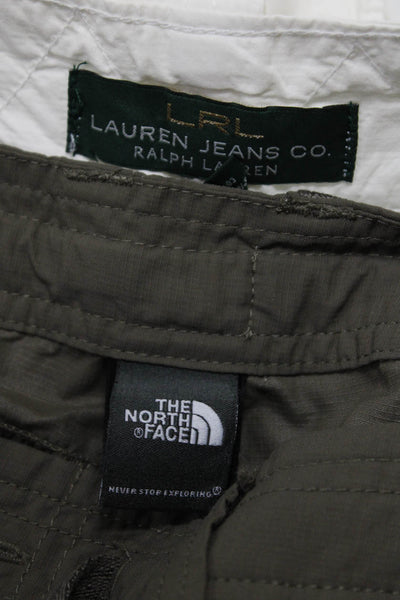 LRL Lauren Jeans The North Face Womens Straight Pants Green Size 10 12 Lot 2