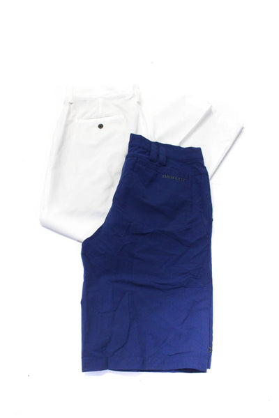 Adidas Oakley Mens Clima Lite Pants Shorts White Blue Size 32x32 32 Lot 2