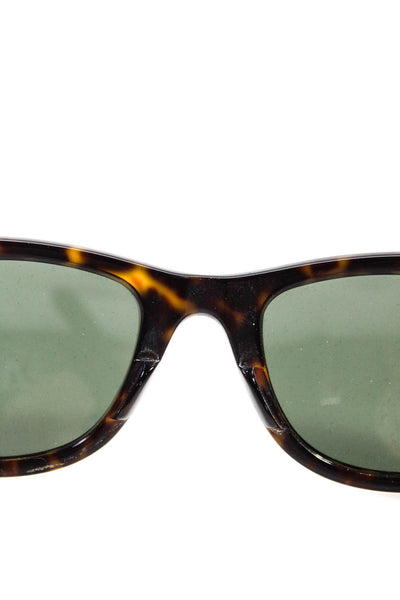 Ray Ban Womens RB 2140 Square Sunglasses Black Brown Plastic