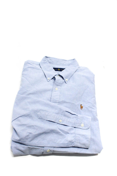 Ralph Lauren Men's Collared Long Sleeves Button Up Plaid Shirt Size XXL Lot 3