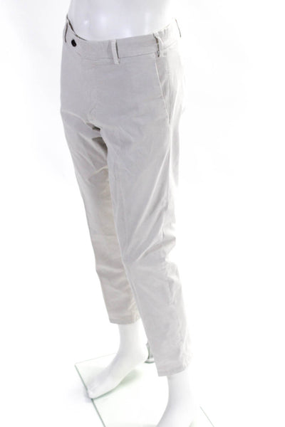 Peter Millar Mens Mid Rise Straight Leg Khaki Pants Light Beige Cotton Size 33