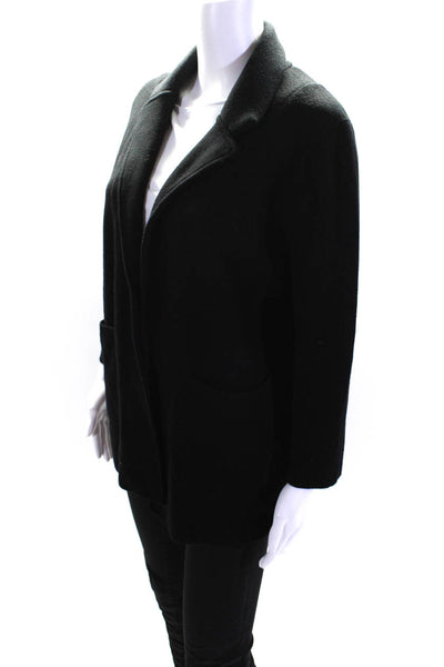 J Crew 365 Womens Unlined Knit Open Front Blazer Jacket Black size Small