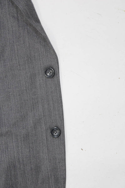 Cianni Cellini Mens Buttoned Collared Long Sleeve Blazer Jacket Gray Size EUR44