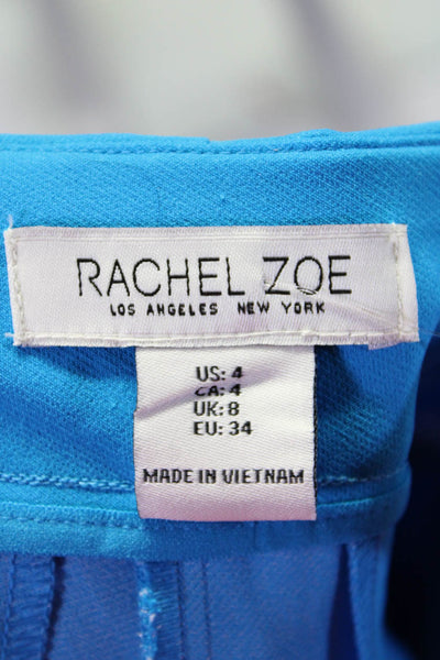 Rachel Zoe Womens High Waist Slim Leg Cropped Leggings Pants Blue Size 4