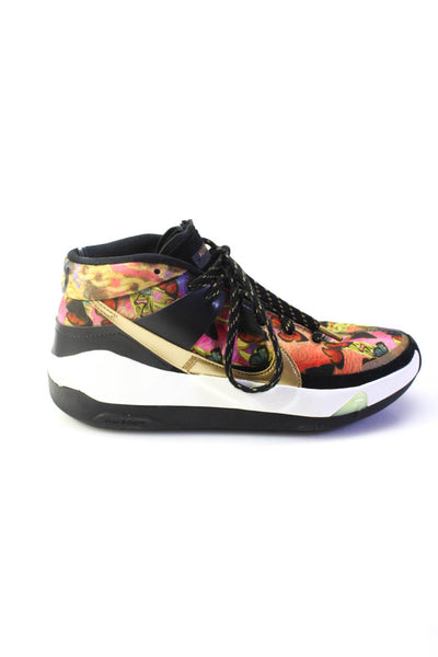 Nike Womens Lace Up Butterfly Kevin Durant Hype Sneakers Black Multi Size 8