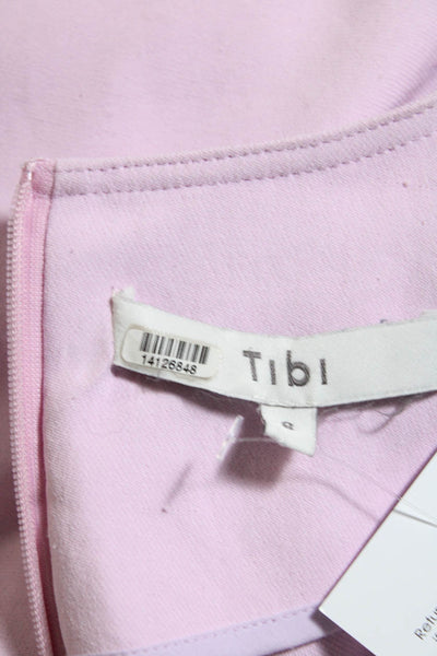 Tibi Womens Chalky Drape Corset Dress Pink Size 8 14126848