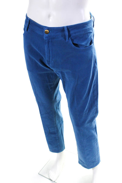 PT05 Mens Jazz Regular Fit Pleated Slim Leg Jeans Blue Size 36