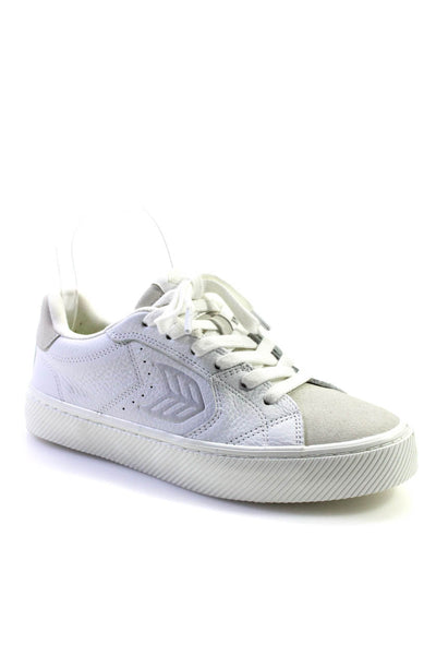 Cariuma Womens Low Top Canvas Lace Up Plimsoll Sneakers White Size 7