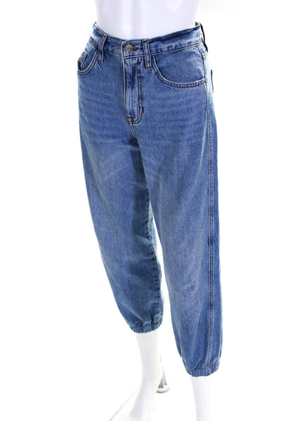 Frame Womens High Rise Light Wash Jeans Blue Cotton Size 24