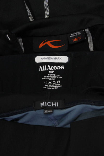 Michi All Access KJus Womens Leggings Henley Jacket Black Blue XS Small Lot 3