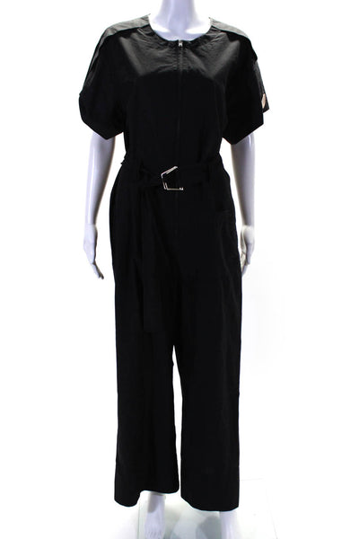 3.1 Phillip Lim Womens Black Cut Out Jumpsuit Black Size 2R 13045399