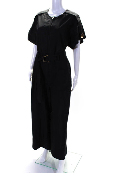 3.1 Phillip Lim Womens Black Cut Out Jumpsuit Black Size 2R 13045399