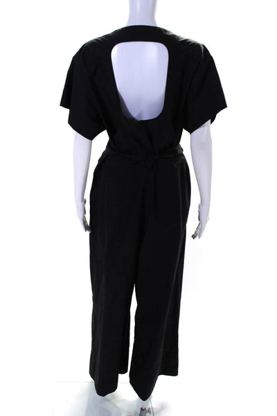 3.1 Phillip Lim Womens Black Cut Out Jumpsuit Black Size 2R 13045399