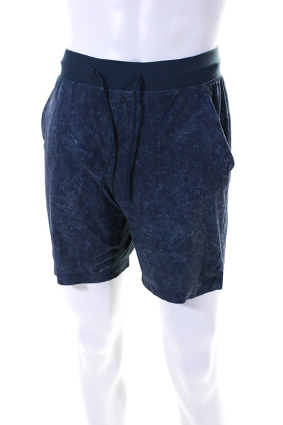 Lululemon Mens Drawstring Waist Athletic Shorts Blue Size Small